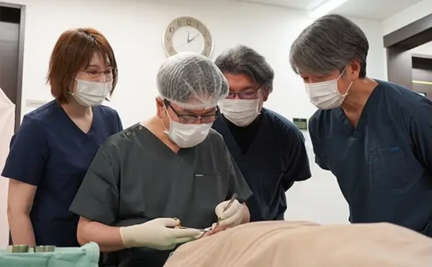 順天堂大学 医学部 形成外科水野博司 教授による実技指導